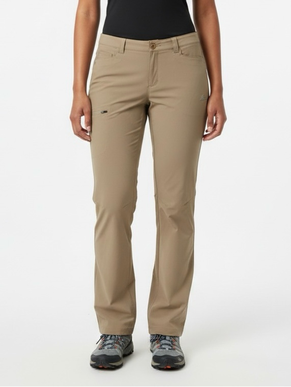 Eddie Bauer Khaki Straight-Leg Outdoor Pants